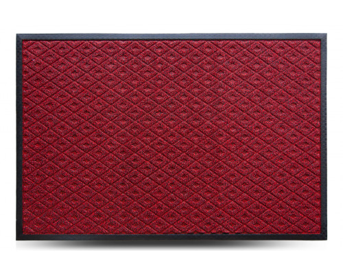 Килим гумовий Dariana Grass 80*120 см. з ворсовим покриттям (червоний)