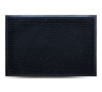 Килим гумовий Dariana MX 60*90 см з ворсовим покриттям (чорний) 
