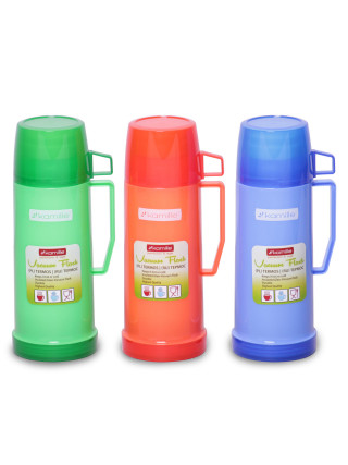 Термос зі скляною колбою Kamille 450 мл., пластиковий корпус 