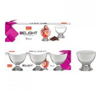 Набір креманок для морозиви Delight 220 мл, 3 шт.