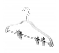 Набір вішаків з прищіпками Ardesto HouseHold 42см, 2шт, метал, ПВХ, білий