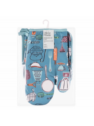 Набір прихваток для кухні Ardesto Cookery 17х28см, 20х20см, 90% поліестер, 10% бавовна