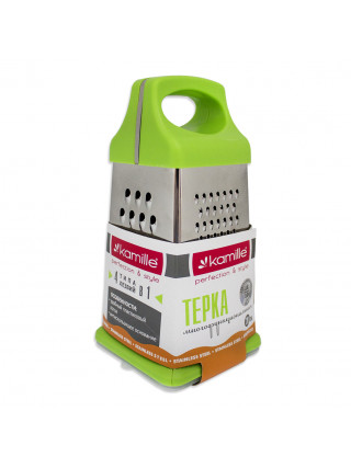 Тертка Kamille 4-х гранна h-22 см. з контейнером