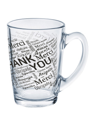 Кружка 320 мл Luminarc New Morning Thank You скляна