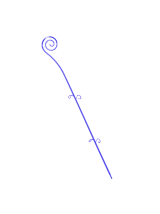 Опора для орхідей "Спіраль" (фіол. прозора PS)