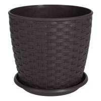 Вазон з підставкою "Ротанг" 16*15 см. (граніт) *5