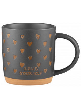 Кружка 365 мл Ardesto Alda, кераміка, сірий