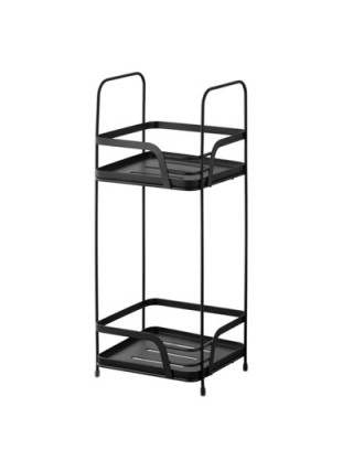 Полиця Ardesto Vigor HouseHold 2-ярусна 16х15.5х40см, метал, поліпропілен, чорний