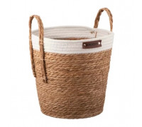 Кошик Ardesto Prestigio 29х29х30см, рогожка з морських водоростей, паперовий шпагат,сірий