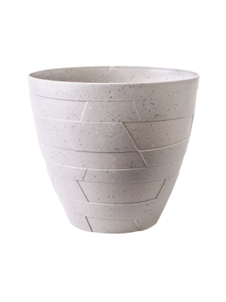 Вазон зі вставкою "Керамо" 14,5*13 см (какао бетон)