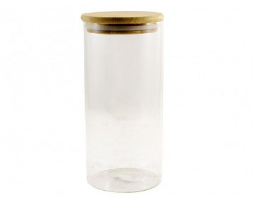Банка скляна Lumines з бамбуковою кришкою 9,5*20,7 см 