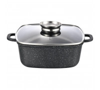 Каструля квадратна Gusto MARBLE 3,5 л 22*9,5 cм антипригарге  покриття