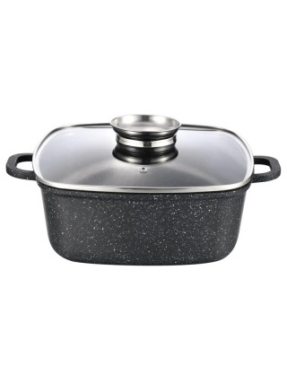 Каструля квадратна Gusto MARBLE 3,5 л 22*9,5 cм антипригарге  покриття