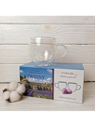Набір чашок VITTORA TWINNY 250 мл з подвійним дном  2 шт, 