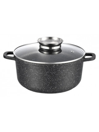 Каструля Gusto MARBLE, 22*10 cм, 3,2 л антипригарним покриттям