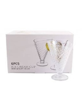 Набір креманок скляних Interos 265 мл 6 шт 