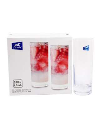 Набір склянок G-Horse 340 мл 6 шт  