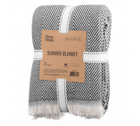 Плед Ardesto Summer 210x230см, 100% бавовна, чорний