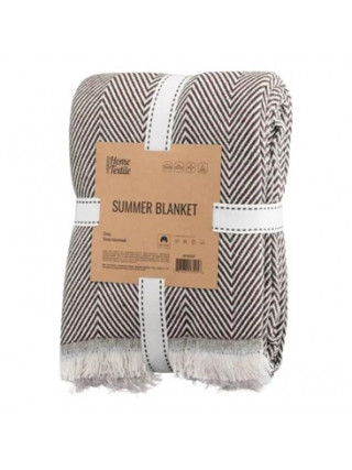 Плед Ardesto Summer 190x220см, 100% бавовна, коричневий