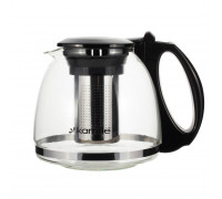 Заварник скляний Kamille 1100 мл. зі з'ємним металевим ситечком