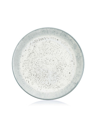 Тарілка обідня Ardesto Siena, 27см, порцеляна, біло-сірий