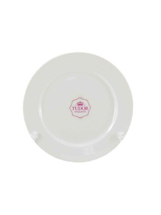Тарілка мілка Tudor England Royal White 20 см порцеляна посилений край