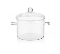 Каструля з кришкою Ardesto Black Mars 1.5л, боросилікатне скло