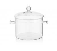 Каструля з кришкою Ardesto Black Mars 2л, боросилікатне скло