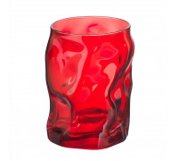 Набір склянок Bormioli Rocco SORGENTE Rosso 300 мл., для води (червоний)