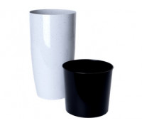 Вазон "Альфа" 16*30,0 см. (світлий бетон)