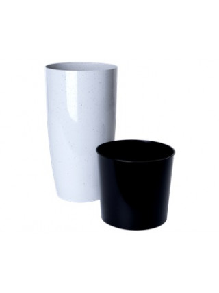 Вазон "Альфа" 16*30,0 см. (світлий бетон)