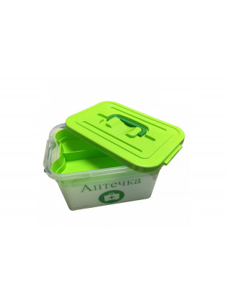 Контейнер для зберігання ліків "Аптечка" 6,3 л. (19*27,5*16 см) з вкладишем