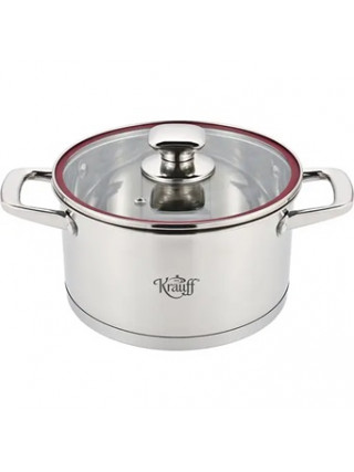 Каструля з кришкою Krauff Prime Сhef 4,7 л зі скляною кришкою діаметр 22 см