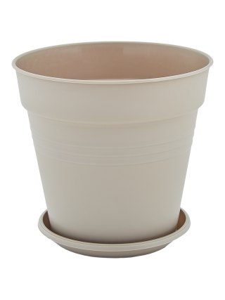 Вазон з підставкою "Глорія" 18,5*18 см. (какао)