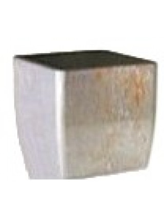 Вазон "Квадро Stone" низький 16*16*15,5 см. (срібний опал)