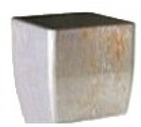 Вазон "Квадро Stone" низький 22*22*21 см. (срібний опал)