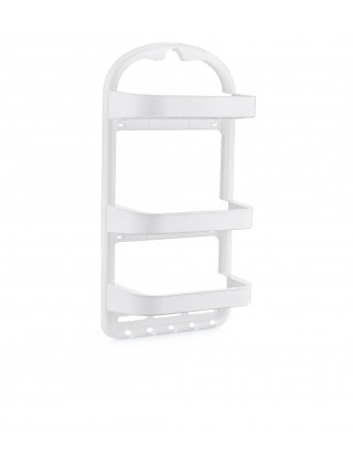 Поличка в ванну кімнату 3-х ярусна 12*27*63,5 см, (білий)*12