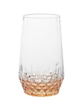 Набір склянок високих Ardesto Black Mars Favola 460мл, 2шт, скло, прозоро-золотистий