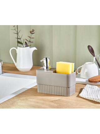 Дозатор для мила Baroness з кишенькою для кухні чи ванної 7,5*16*10см (24)