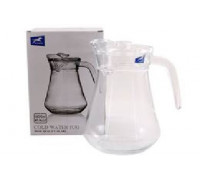 Глечик скляний 1300 мл з кришкою