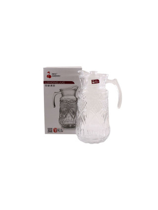 Глечик скляний Red Cherry 1800 мл з кришкою