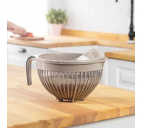 Миска для міксера + вставка друшляк Linea (бежевий)