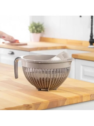 Миска для міксера + вставка друшляк Linea (бежевий)