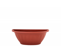 Вазон настінний "Терра" 40*15,5 см, 4 л., овальний (теракот)