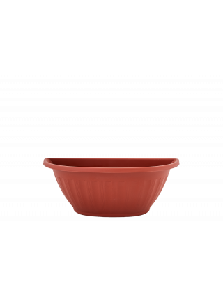 Вазон настінний "Терра" 40*15,5 см, 4 л., овальний (теракот)