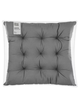 Подушка для стільця Ardesto Soft 40х40см, 100% поліестер, сірий