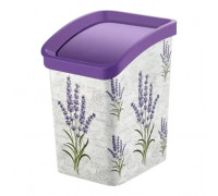 DECOR Відро для сміття Ozer plastik з кришкою-вертушка 6л (118 лаванда)