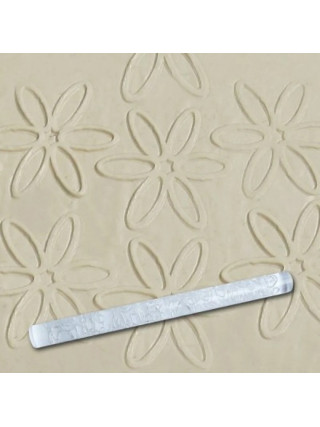 Скалка текстурна акрилова Квіточка шість пелюстків L 21 см ( шт )