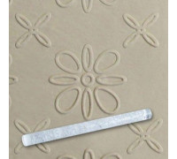 Скалка текстурна акрилова  Квітка на гілочці L 21 см ( шт )