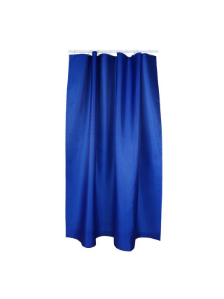 Штора для ванної кімнати та душу, текстиль, 180*180 см (ультра-блакитний)